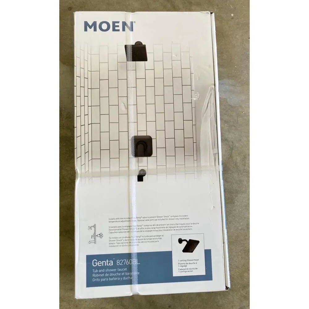 Moen Genta Tub and Shower Faucet - Matte Black - New Never Opened